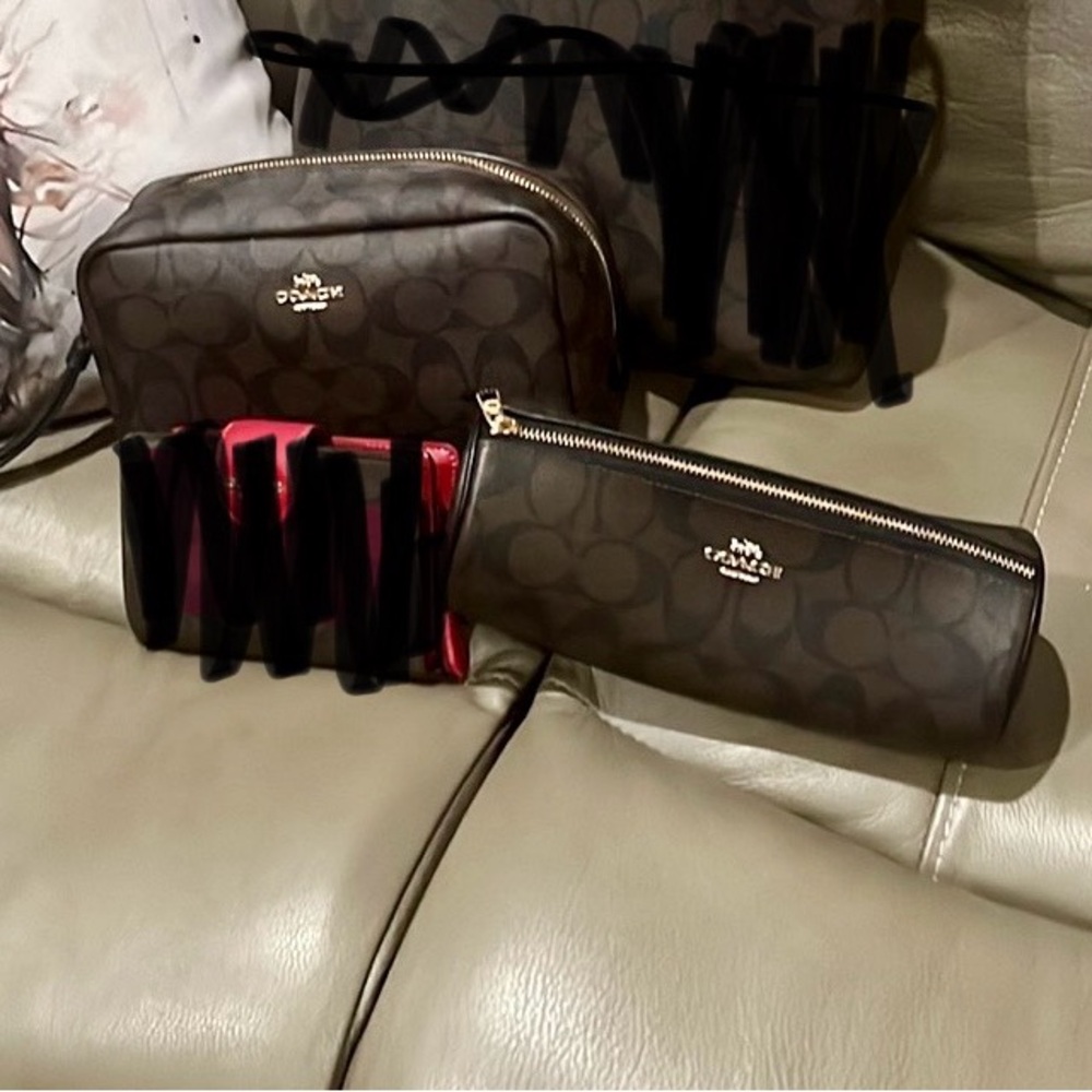 Coach Makeup bag and pencil case